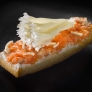 Tramezzini de tartar salmÃ³n y gulas con flor de queso